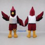 Custom Burgundy and Black Cardinal Bird Mascot Costume Adult Full Body Suit for Sports Events