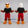 Custom White and Red Bald Eagle Mascot Costume Adult Full Body Suit for Sports Events