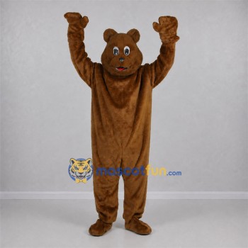 Custom Brown Bear Mascot Costume Adult Full Body Suit for School Events Custom Brown Bear Mascot Costume Adult Full Body Suit for School Events