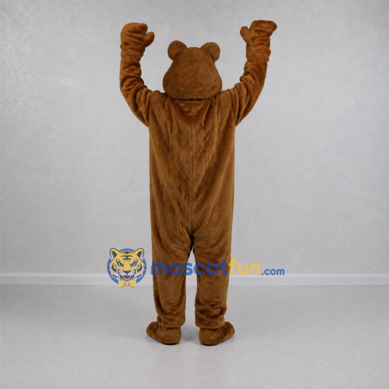Custom Brown Bear Mascot Costume Adult Full Body Suit for School Events Custom Brown Bear Mascot Costume Adult Full Body Suit for School Events