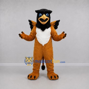Custom Gold and Black Griffin Mascot Costume Adult Full Body Suit for Fantasy Events