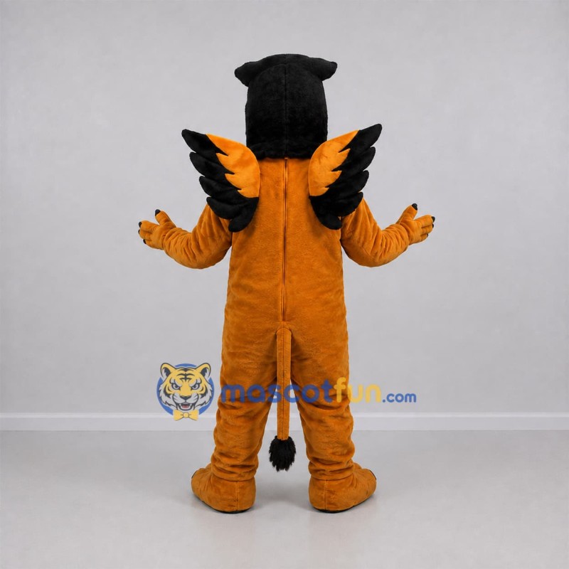 Custom Gold and Black Griffin Mascot Costume Adult Full Body Suit for Fantasy Events
