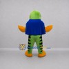 Custom Green and Orange Superhero Fish Mascot Costume Adult Full Body Suit for Ocean Events Custom Green and Orange Superhero Fish Mascot Costume Adult Full Body Suit for Ocean Events