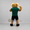 Custom Tan and Green Ram Mascot Costume Adult Full Body Suit for Sports Events Custom Tan and Green Ram Mascot Costume Adult Full Body Suit for Sports Events