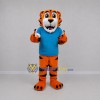 Custom Orange and Blue Tiger Mascot Costume Adult Full Body Suit for Sports Events Custom Orange and Blue Tiger Mascot Costume Adult Full Body Suit for Sports Events