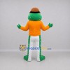 Custom Green and Orange Frog Mascot Costume Adult Full Body Suit for School Events Custom Green and Orange Frog Mascot Costume Adult Full Body Suit for School Events