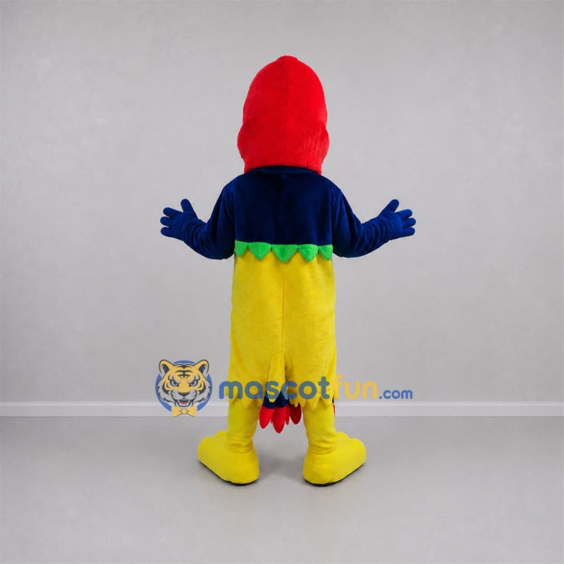 Custom Red and Yellow Parrot Mascot Costume Adult Full Body Suit for Tropical Parties Custom Red and Yellow Parrot Mascot Costume Adult Full Body Suit for Tropical Parties