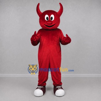 Custom Red Devil Mascot Costume Adult Full Body Suit for Halloween Events Custom Red Devil Mascot Costume Adult Full Body Suit for Halloween Events