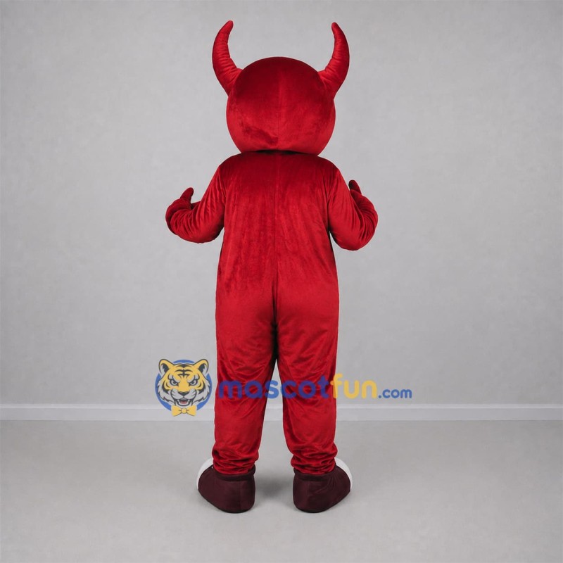 Custom Red Devil Mascot Costume Adult Full Body Suit for Halloween Events Custom Red Devil Mascot Costume Adult Full Body Suit for Halloween Events