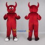 Custom Red Devil Mascot Costume Adult Full Body Suit for Halloween Events
