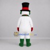 Custom White and Green Snowman Mascot Costume Adult Full Body Suit for Christmas Events Custom White and Green Snowman Mascot Costume Adult Full Body Suit for Christmas Events