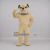 Custom Tan Bulldog Mascot Costume Adult Full Body Suit for Sports Events Custom Tan Bulldog Mascot Costume Adult Full Body Suit for Sports Events