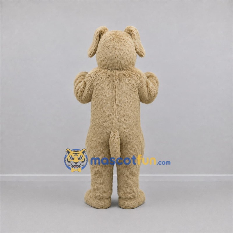 Custom Cream Shaggy Dog Mascot Costume Adult Full Body Suit for Pet Events