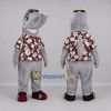 Custom Gray Shark Mascot Costume Adult Full Body Suit for Summer Events