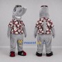 Custom Gray Shark Mascot Costume Adult Full Body Suit for Summer Events