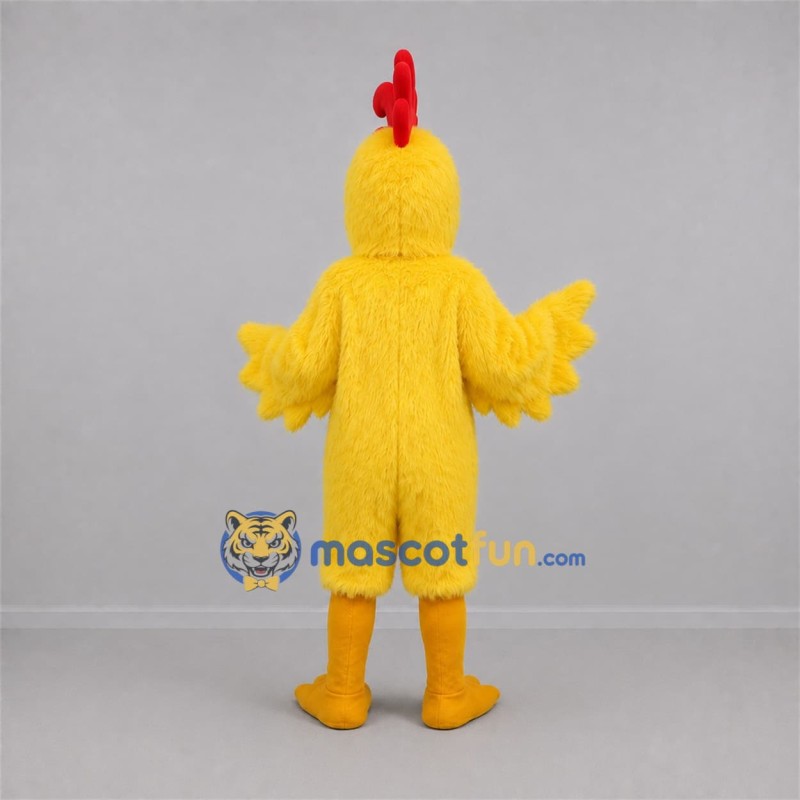 Custom Yellow and Red Rooster Mascot Costume Adult Full Body Suit for Farm Events Custom Yellow and Red Rooster Mascot Costume Adult Full Body Suit for Farm Events