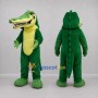 Custom Green and Yellow Crocodile Mascot Costume Adult Full Body Suit for Wildlife Events
