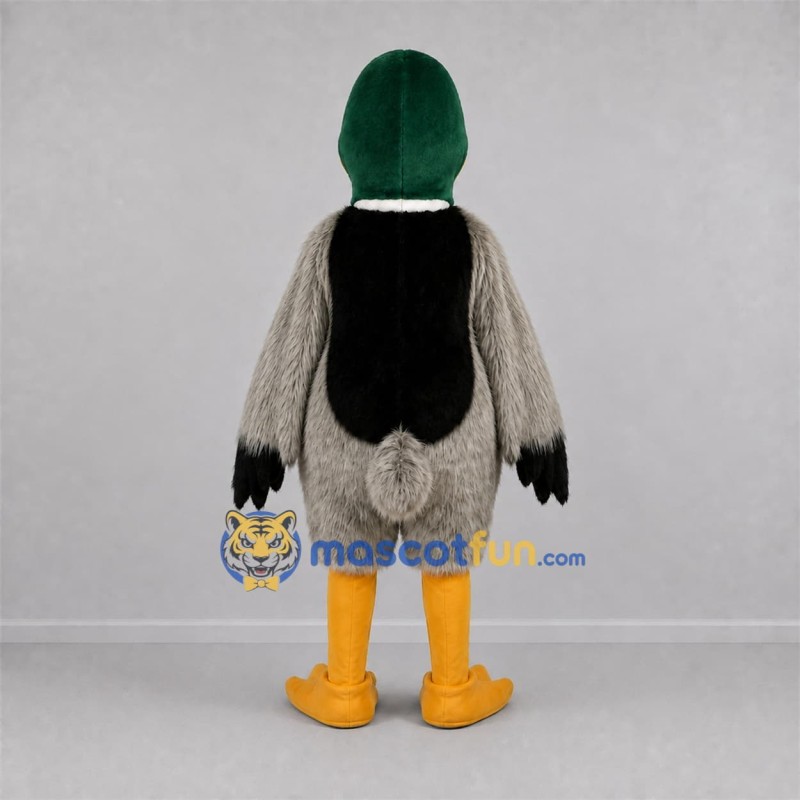 Custom Green and Gray Mallard Duck Mascot Costume Adult Full Body Suit for Nature Events Custom Green and Gray Mallard Duck Mascot Costume Adult Full Body Suit for Nature Events