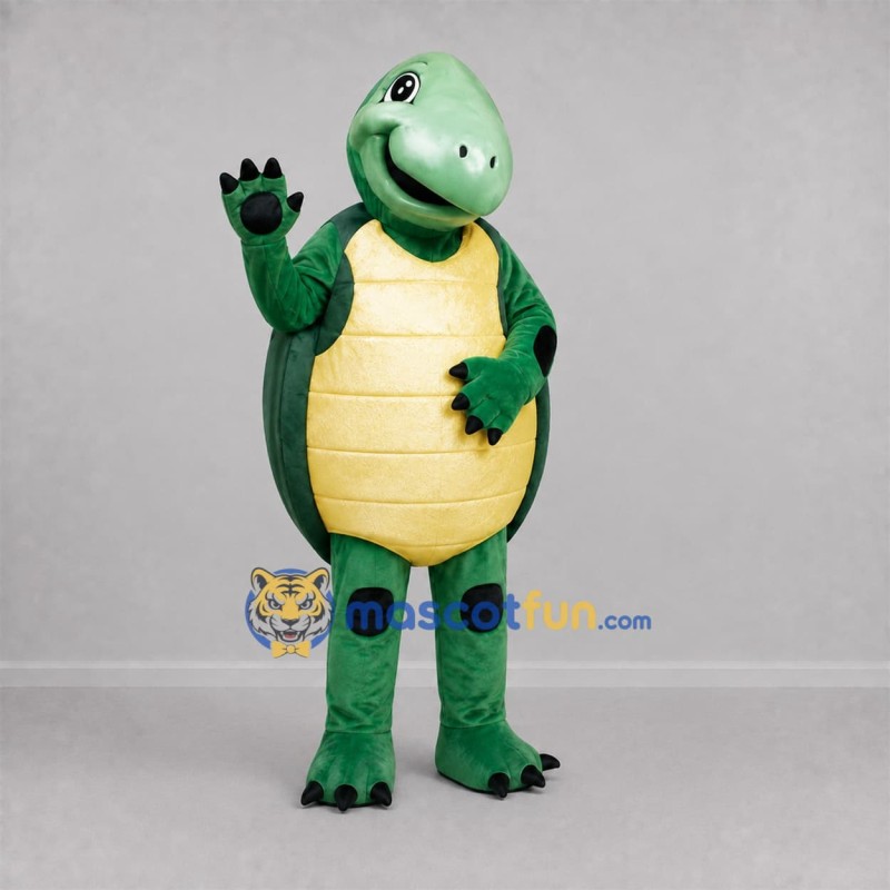 Custom Green and Yellow Turtle Mascot Costume Adult Full Body Suit for Nature Events Custom Green and Yellow Turtle Mascot Costume Adult Full Body Suit for Nature Events