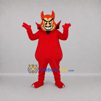 Custom Red Devil Mascot Costume Adult Full Body Suit for Halloween Events Custom Red Devil Mascot Costume Adult Full Body Suit for Halloween Events