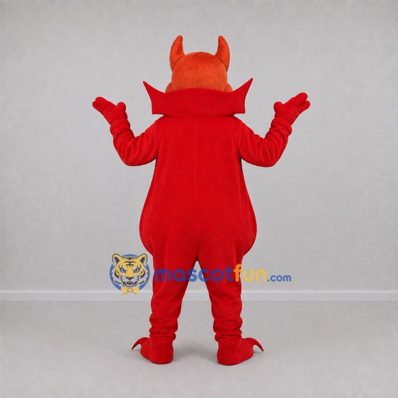Custom Red Devil Mascot Costume Adult Full Body Suit for Halloween Events Custom Red Devil Mascot Costume Adult Full Body Suit for Halloween Events