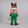 Custom Brown and Green Mouse Mascot Costume Adult Full Body Suit for School Events Custom Brown and Green Mouse Mascot Costume Adult Full Body Suit for School Events