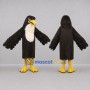 Custom Black and White Hawk Mascot Costume Adult Full Body Suit for Sports Events