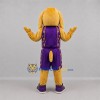 Custom Tan and Purple Dog Mascot Costume Adult Full Body Suit for Sports Events Custom Tan and Purple Dog Mascot Costume Adult Full Body Suit for Sports Events