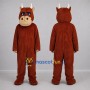 Custom Brown and Tan Bull Mascot Costume Adult Full Body Suit for Farm Events