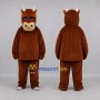 Custom Brown and Tan Bull Mascot Costume Adult Full Body Suit for Farm Events