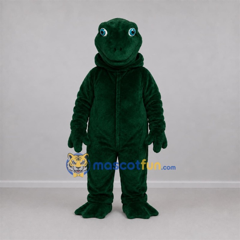 Custom Dark Green Frog Mascot Costume Adult Full Body Suit for Nature Events