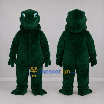 Custom Dark Green Frog Mascot Costume Adult Full Body Suit for Nature Events