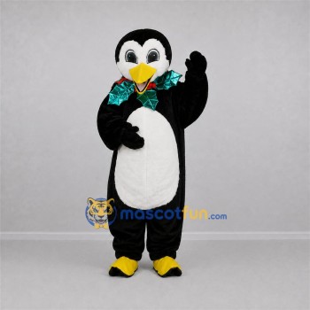 Custom Black and White Christmas Penguin Mascot Costume Adult Full Body Suit for Christmas Events Custom Black and White Christmas Penguin Mascot Costume Adult Full Body Suit for Christmas Events