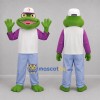 Custom Green and Purple Frog Mascot Costume Adult Full Body Suit for School Events Custom Green and Purple Frog Mascot Costume Adult Full Body Suit for School Events