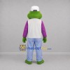 Custom Green and Purple Frog Mascot Costume Adult Full Body Suit for School Events Custom Green and Purple Frog Mascot Costume Adult Full Body Suit for School Events