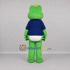 Custom Green and Blue Frog Prince Mascot Costume Adult Full Body Suit for Storytelling Events Custom Green and Blue Frog Prince Mascot Costume Adult Full Body Suit for Storytelling Events