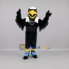 Custom Black and White Bald Eagle Mascot Costume Adult Full Body Suit for Sports Events Custom Black and White Bald Eagle Mascot Costume Adult Full Body Suit for Sports Events