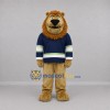 Custom Brown and Navy Blue Lion Mascot Costume Adult Full Body Suit for Sports Events Custom Brown and Navy Blue Lion Mascot Costume Adult Full Body Suit for Sports Events