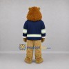Custom Brown and Navy Blue Lion Mascot Costume Adult Full Body Suit for Sports Events Custom Brown and Navy Blue Lion Mascot Costume Adult Full Body Suit for Sports Events