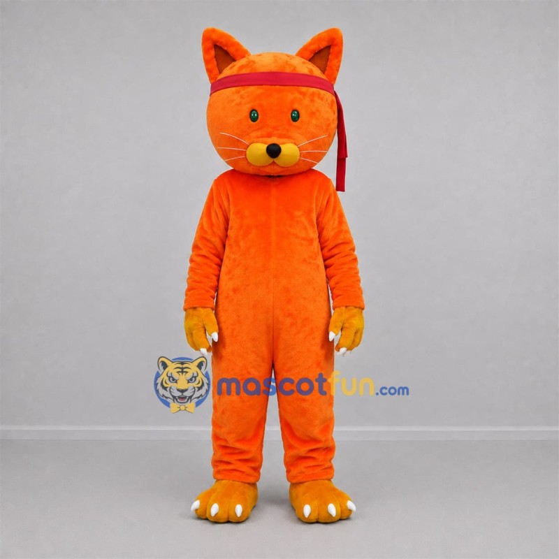 Custom Orange Cat Mascot Costume Adult Full Body Suit for Birthday Parties Custom Orange Cat Mascot Costume Adult Full Body Suit for Birthday Parties