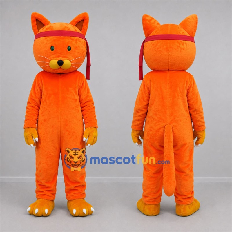 Custom Orange Cat Mascot Costume Adult Full Body Suit for Birthday Parties Custom Orange Cat Mascot Costume Adult Full Body Suit for Birthday Parties