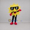 Custom Yellow Sun Mascot Costume Adult Full Body Suit for Summer Events Custom Yellow Sun Mascot Costume Adult Full Body Suit for Summer Events