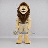 Custom Tan and Brown Safari Lion Mascot Costume Adult Full Body Suit for Nature Events