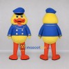 Custom Yellow and Blue Captain Duck Mascot Costume Adult Full Body Suit for Nautical Events Custom Yellow and Blue Captain Duck Mascot Costume Adult Full Body Suit for Nautical Events
