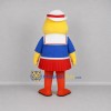 Custom Yellow and Blue Sailor Duck Mascot Costume Adult Full Body Suit for Nautical Events Custom Yellow and Blue Sailor Duck Mascot Costume Adult Full Body Suit for Nautical Events