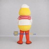 Custom Yellow and White Sailor Duck Mascot Costume Adult Full Body Suit for Nautical Events Custom Yellow and White Sailor Duck Mascot Costume Adult Full Body Suit for Nautical Events