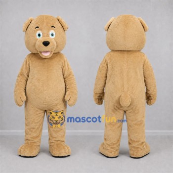 Custom Tan Dog Mascot Costume Adult Full Body Suit for Pet Events