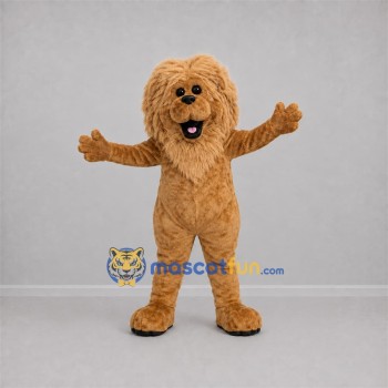 Custom Tan Shaggy Animal Mascot Costume Adult Full Body Suit for Stage Performances Custom Tan Shaggy Animal Mascot Costume Adult Full Body Suit for Stage Performances