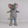 Custom Gray and Pink Elephant Mascot Costume Adult Full Body Suit for Wildlife Events