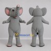 Custom Gray and Pink Elephant Mascot Costume Adult Full Body Suit for Wildlife Events